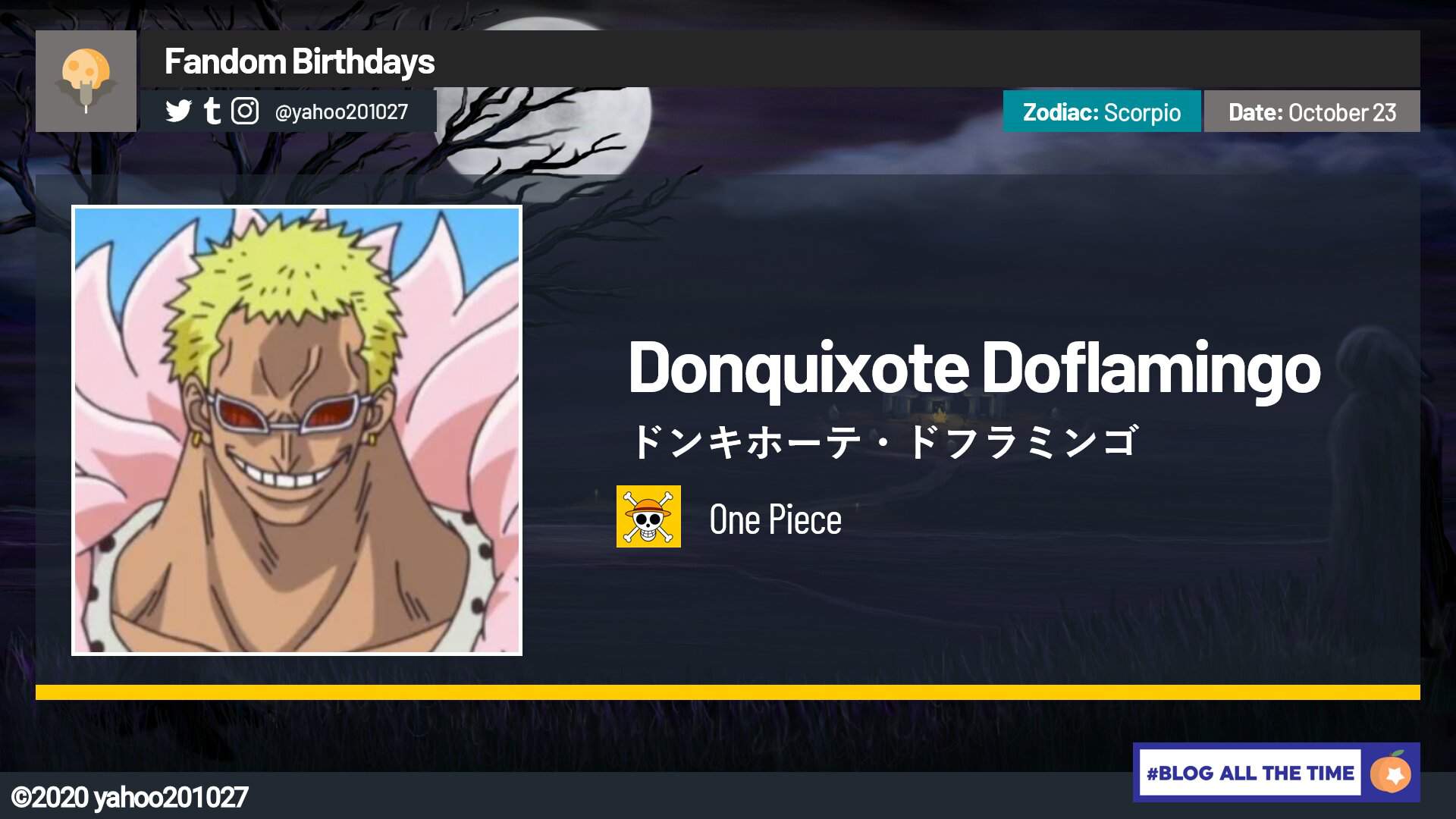 Happy Birthday Donquixote Doflamingo One Piece Amino