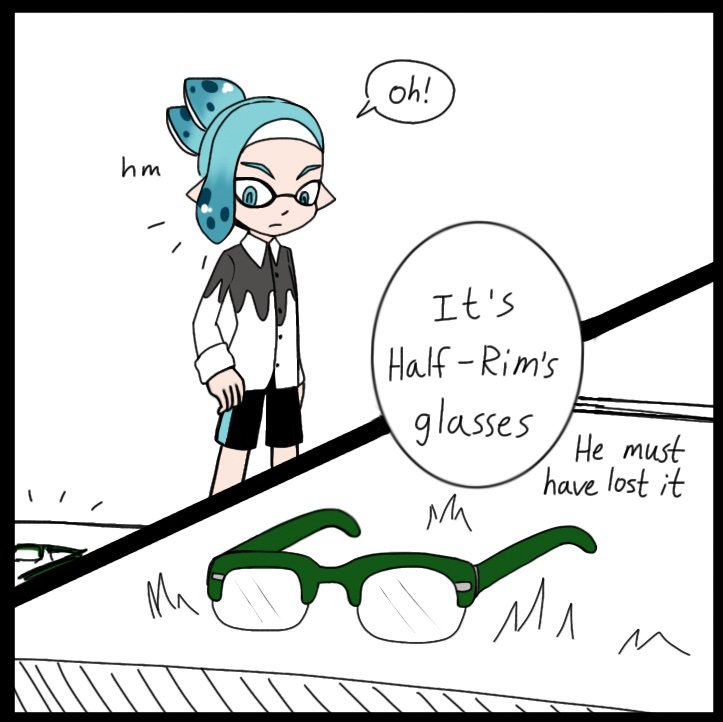 half rim glasses splatoon