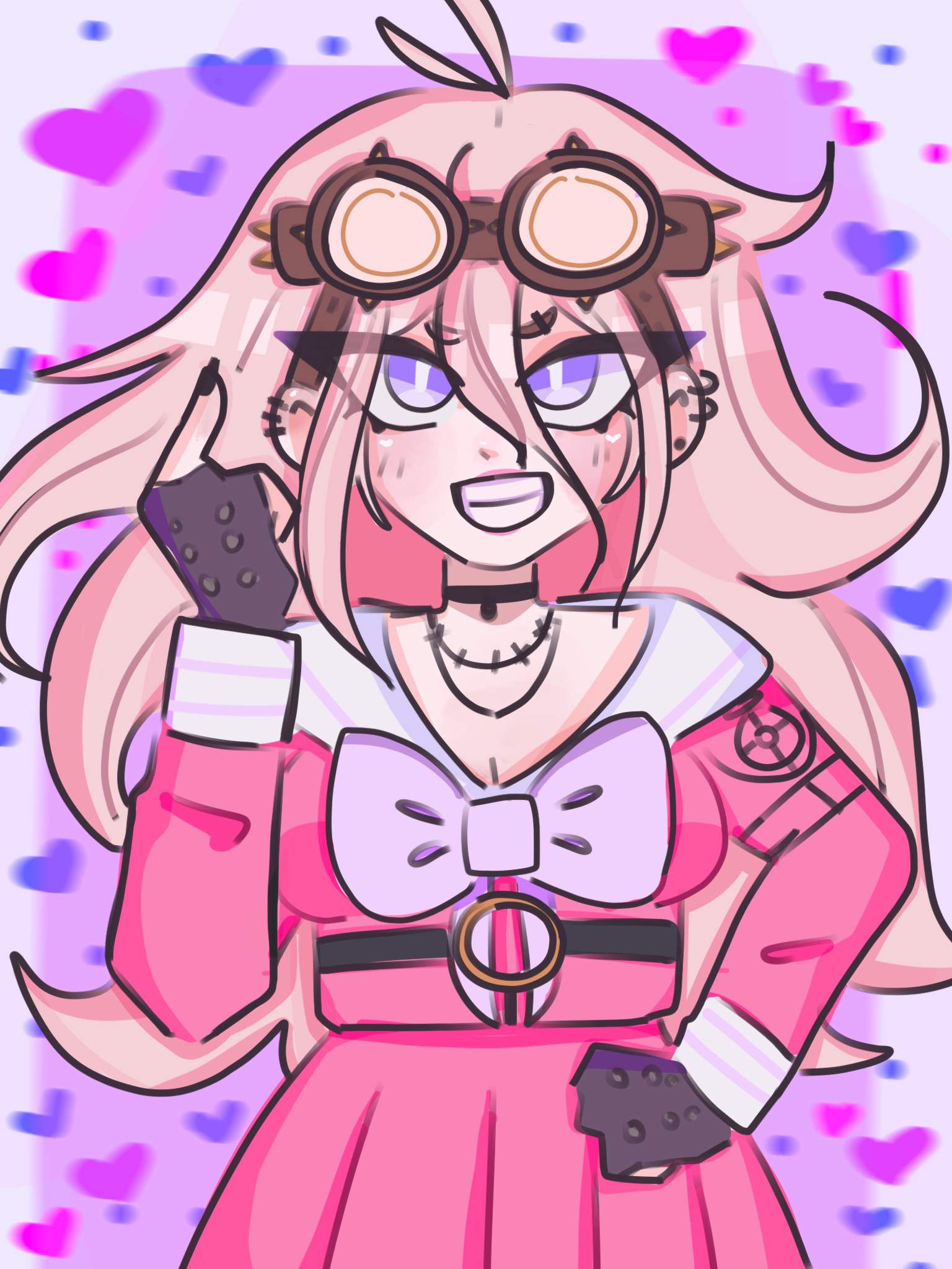 Miu sprite redraw :>💗💖💓 | Danganronpa Amino