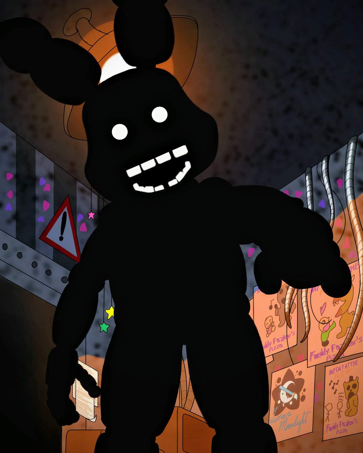 Shadow Bonnie Fnaf 2 Fanart Original Five Nights At Freddys Ptbr Amino 7968