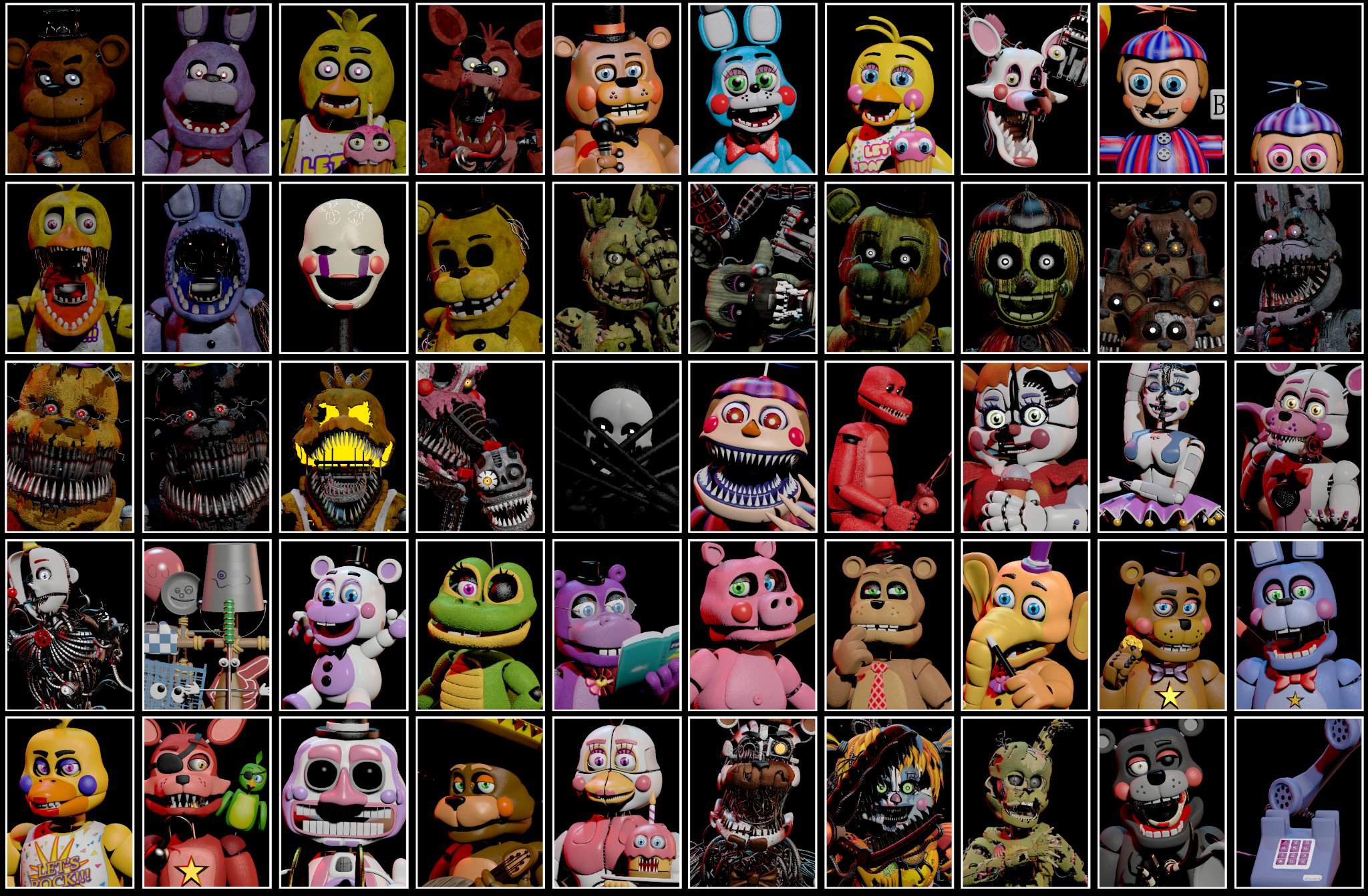 Secret Characters From Ucn Ultimate Custom Night Youtube Bank2home Com