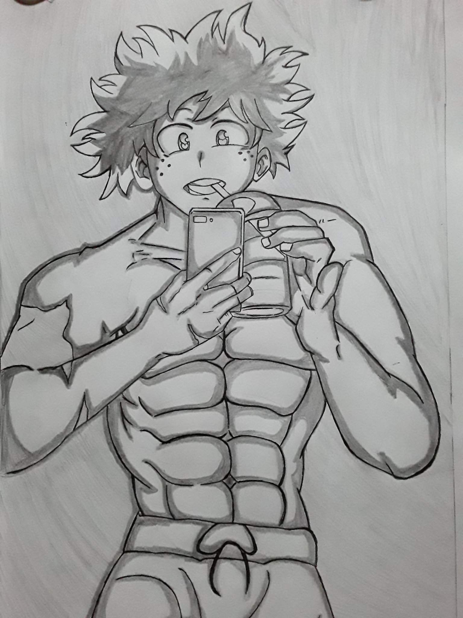 Aquí Les Vengo Amostrar Algunos De Mis Dibujos De Boku No Hiro Academia 