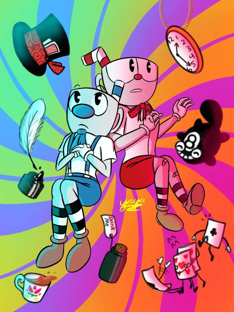 Cup bros in Wonderland Cuphead Official™ Amino