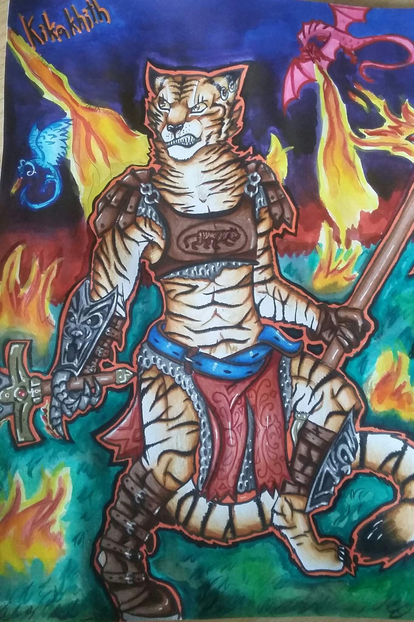 Kikakhith The Catfolk Barbarian 