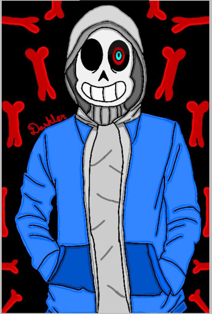 dust sans (final drawing)