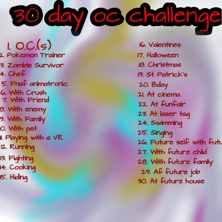 30 Day Oc Challenge Gacha Life I made a 30 day oc Challenge | Gacha-Life Amino