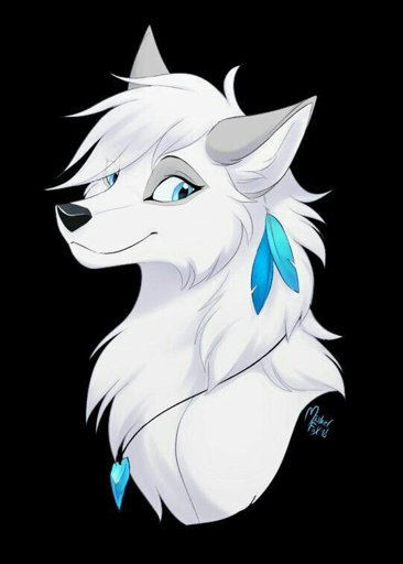 white wolf furry