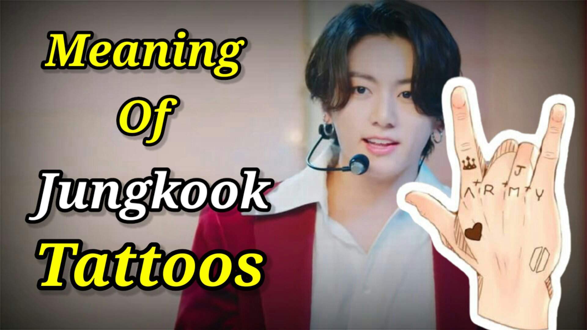 BTS Jungkook Tattoo Meanings Jungkook's Arm Tattoos Secret Meaning