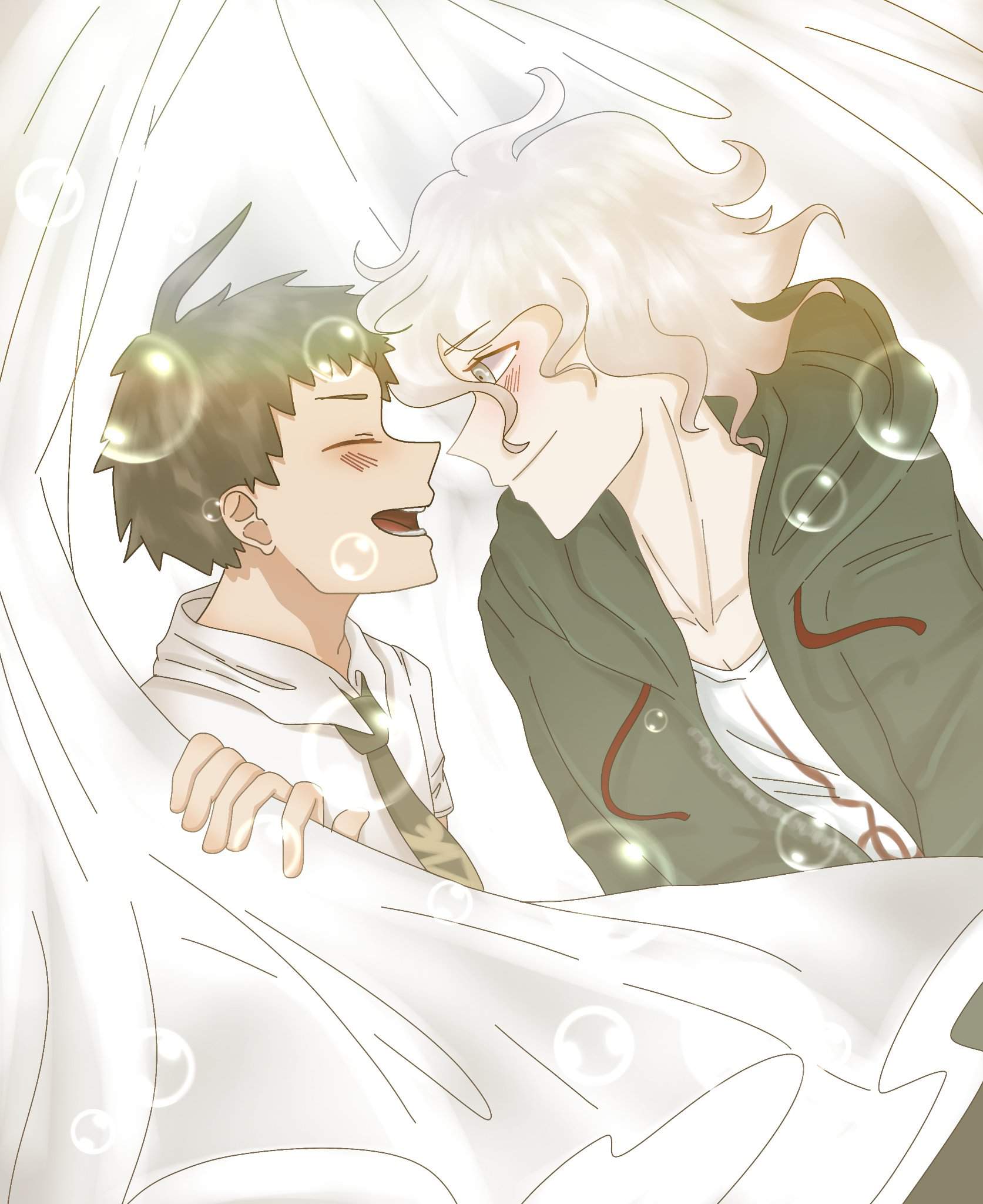 Komahina Fanart Based On The Doujin I Read Danganronpa Amino