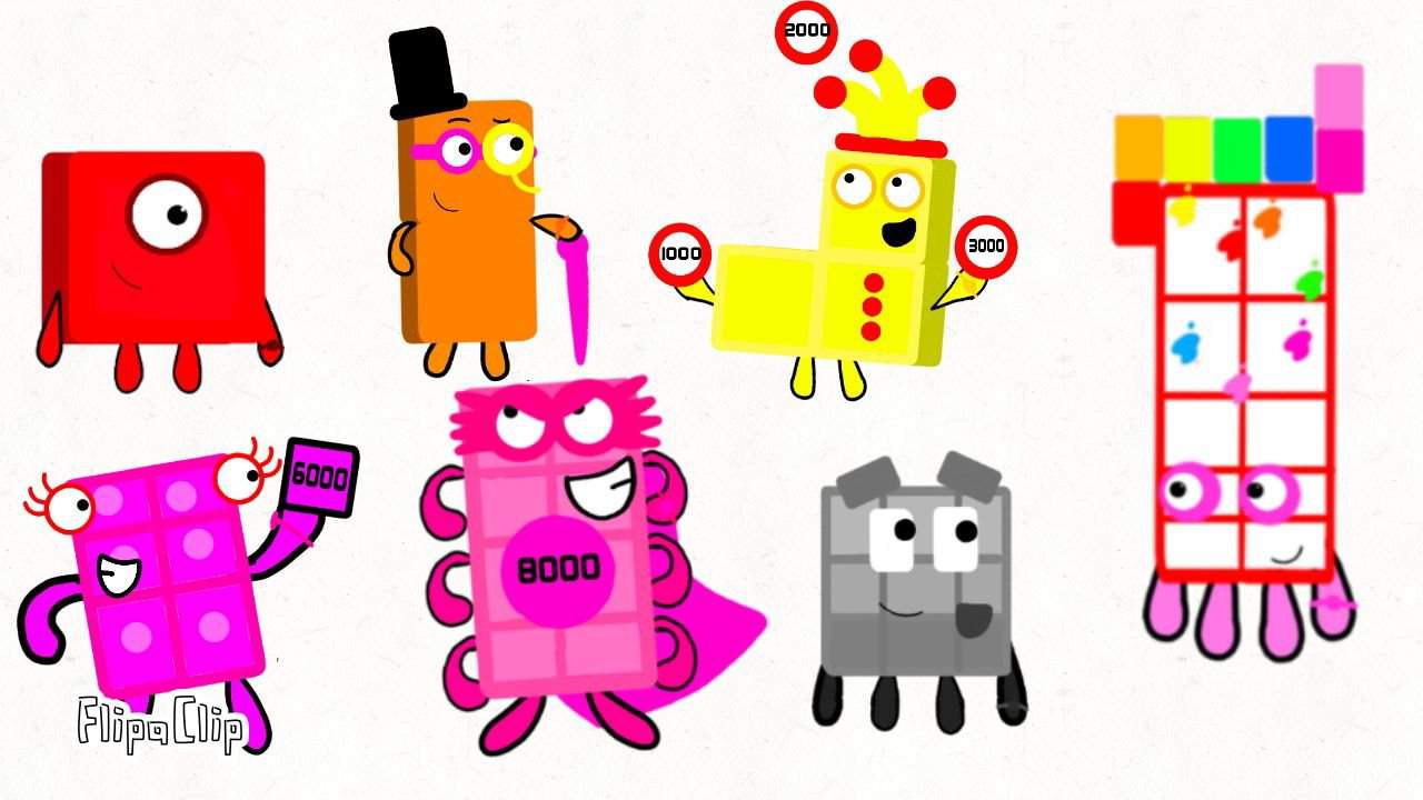 Here Are Some Numberblocks I Made Cause I Was Bored :> 