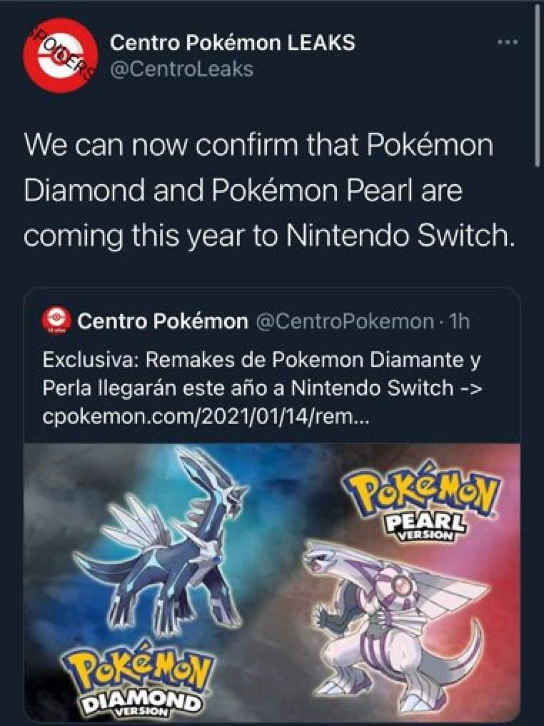 About The Confirmed Sinnoh Remakes Pokémon Amino