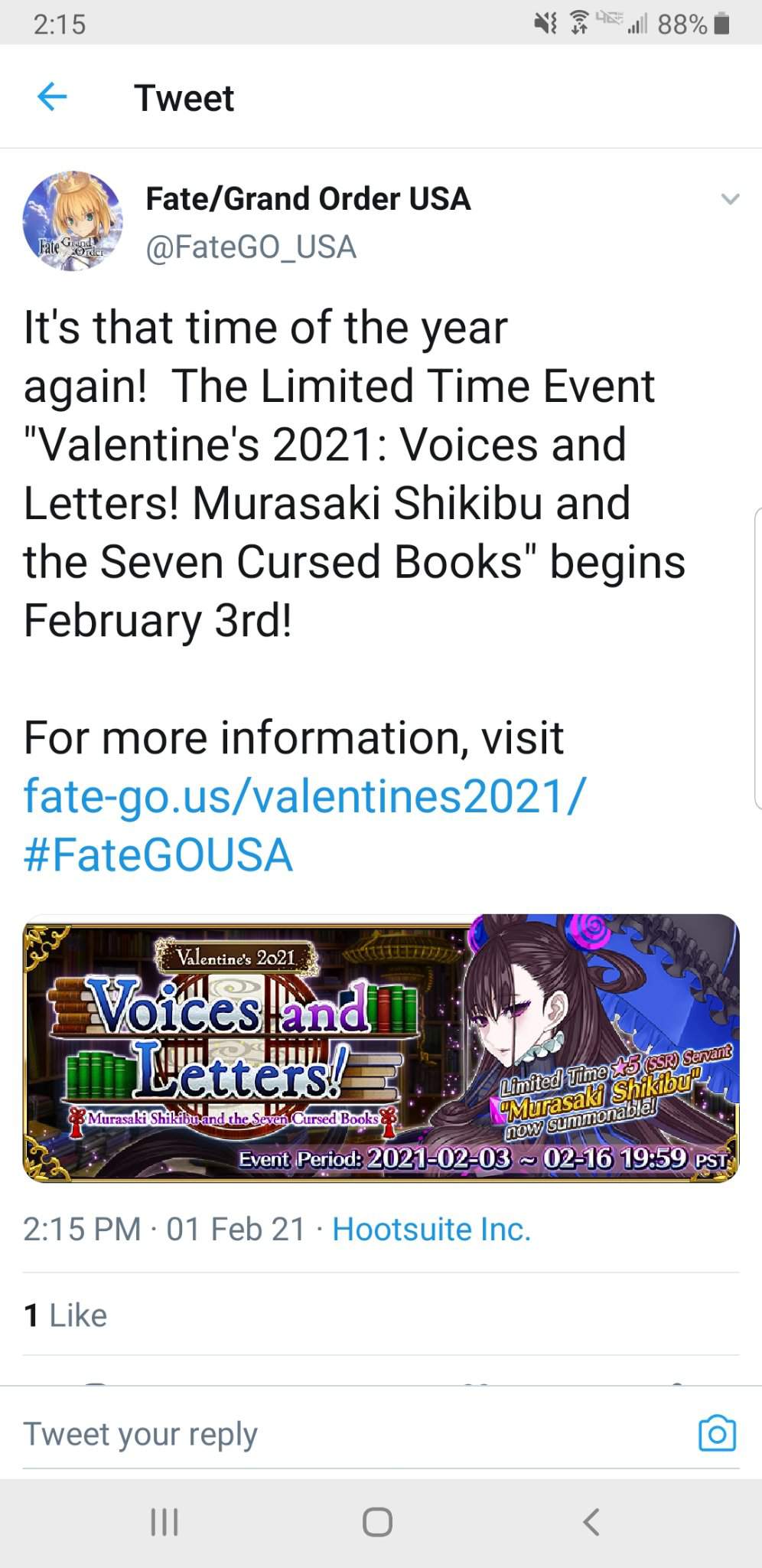 Featured image of post Fgo Valentine 2021 Event Fgo usa valentine day s event 2021 announced