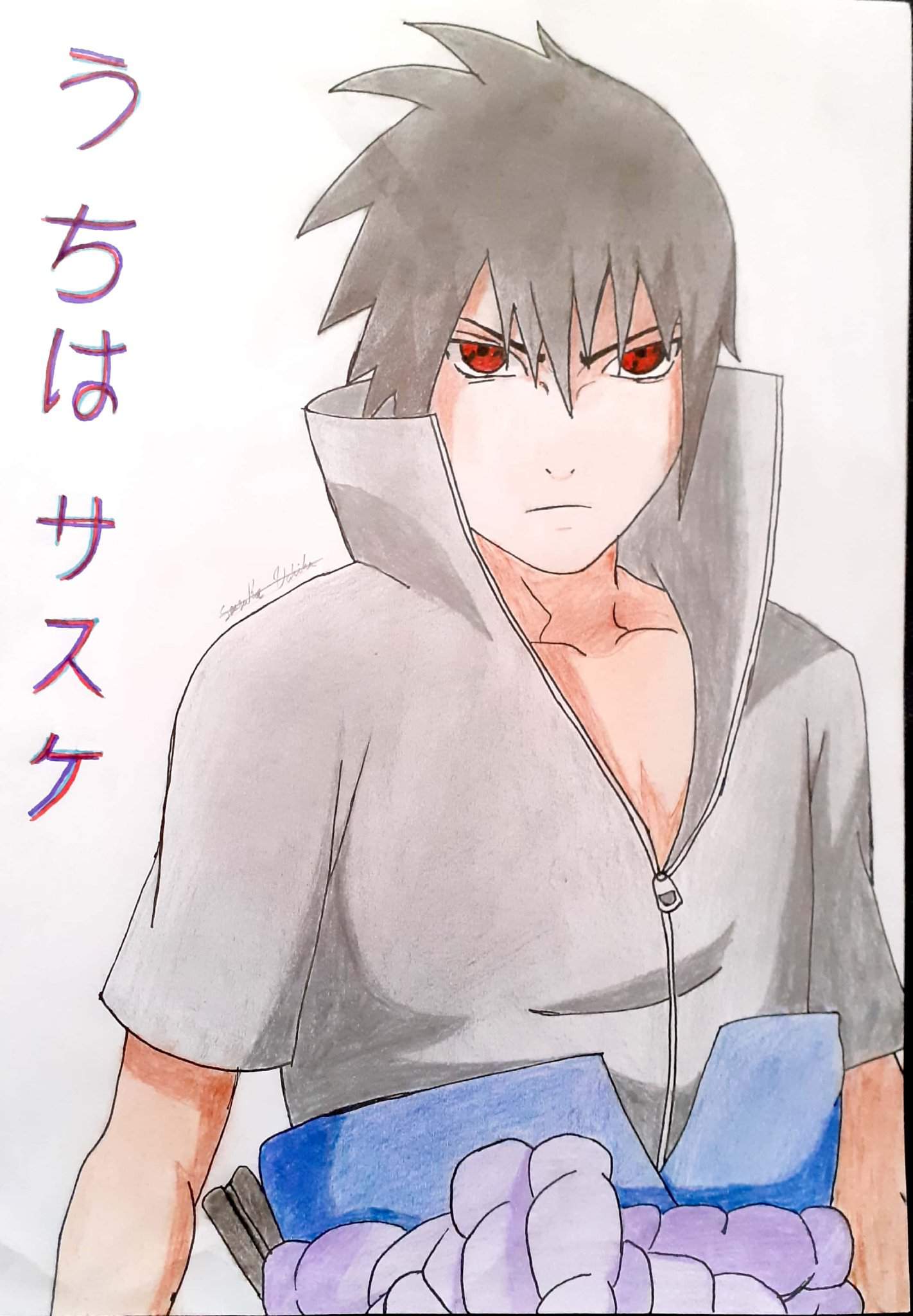 sasuke uchiha taka chidori