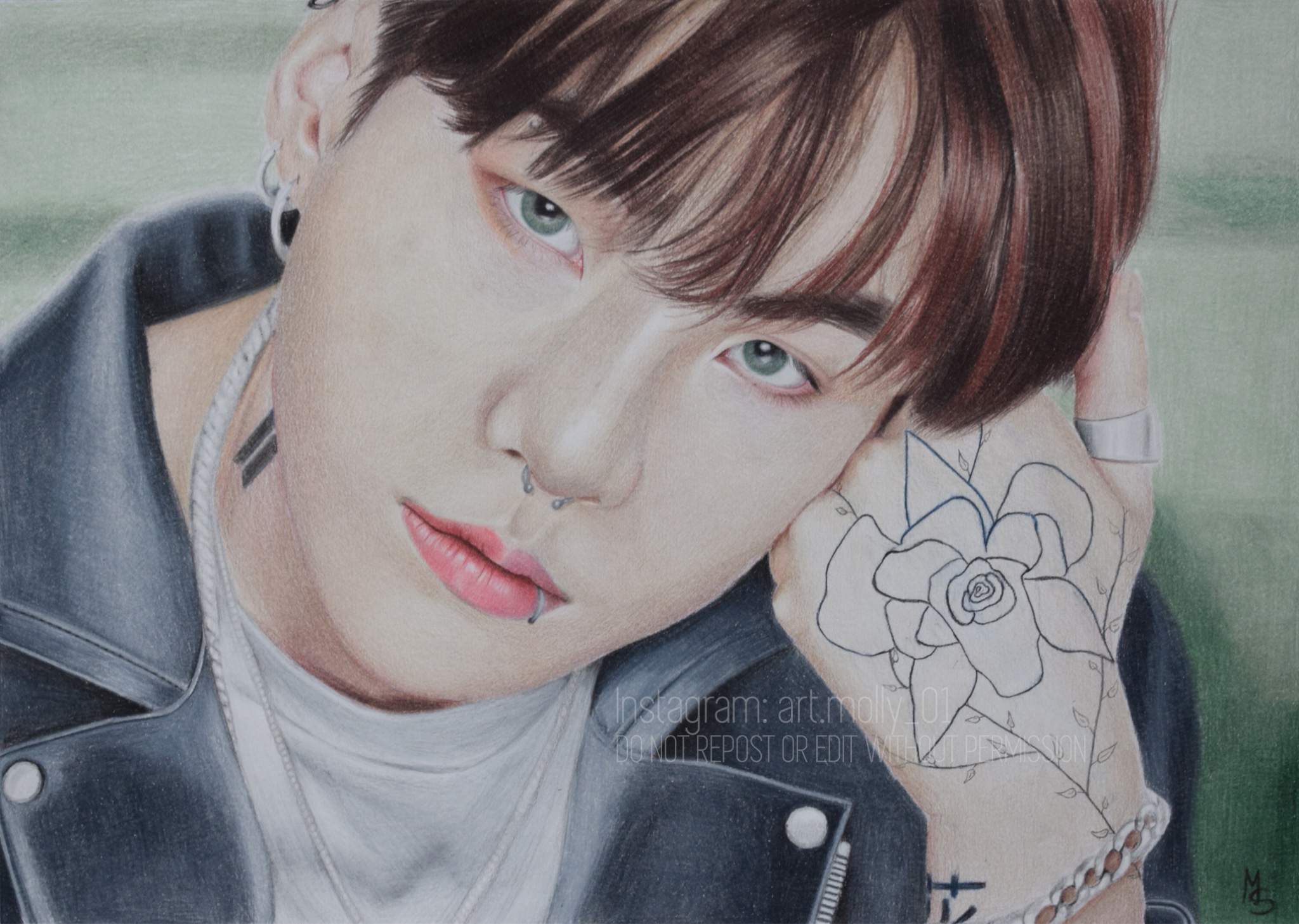 Yoongi Tattoo AU Fanart ARMY's Amino