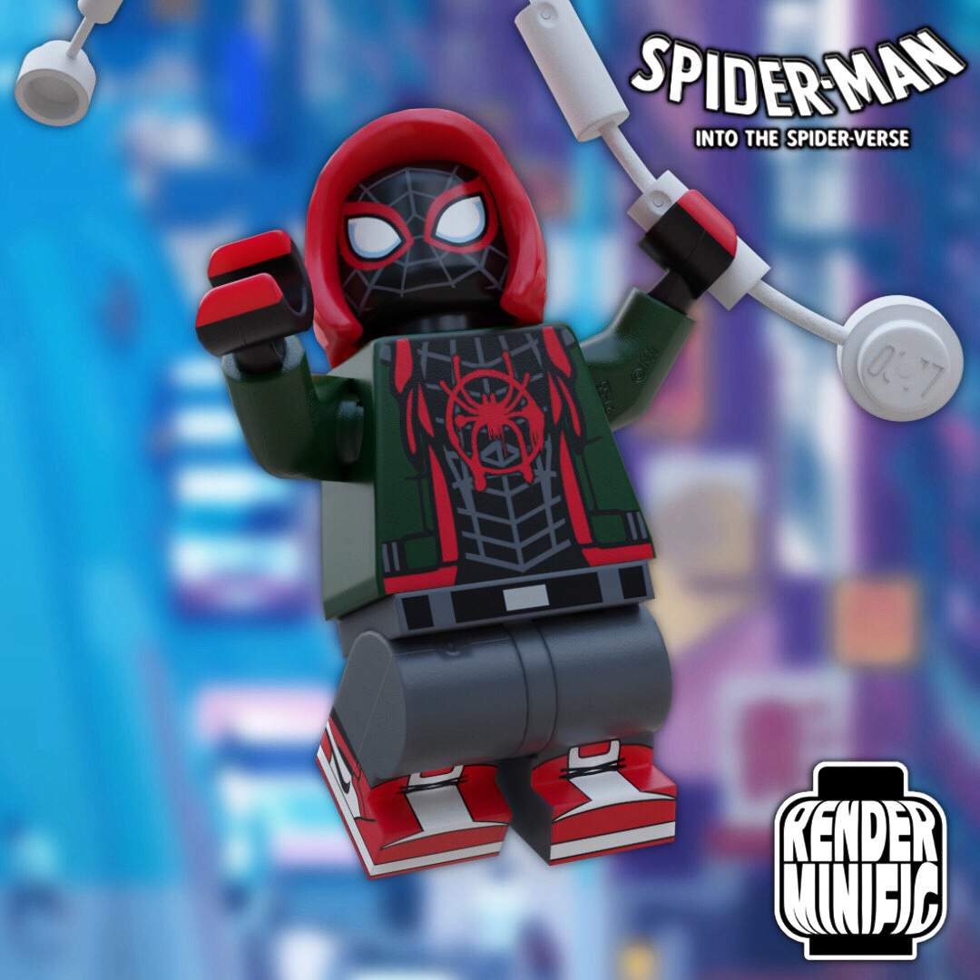 lego miles morales into the spider verse