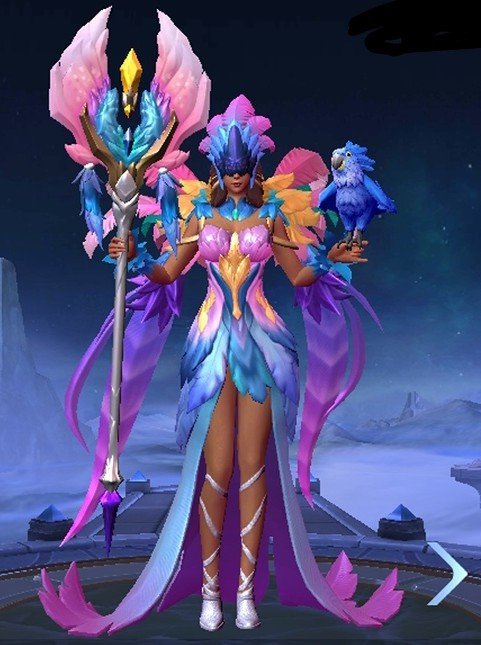 O que vocês acharam da nova skin da Pharsa "Samba Muse"? | Mobile