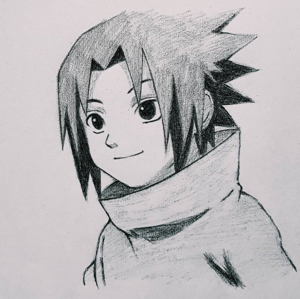 sasuke vs naruto drawings in pencil