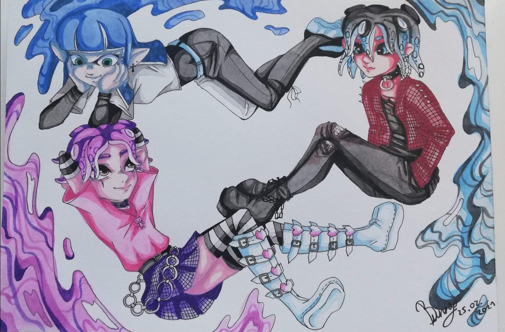 Me And My Friends But Make Them Splatoon Splatoonity Amino