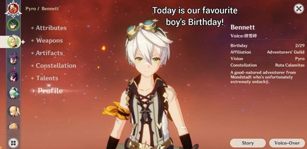 Happy Birthday, Bennett! | Genshin Impact Amino