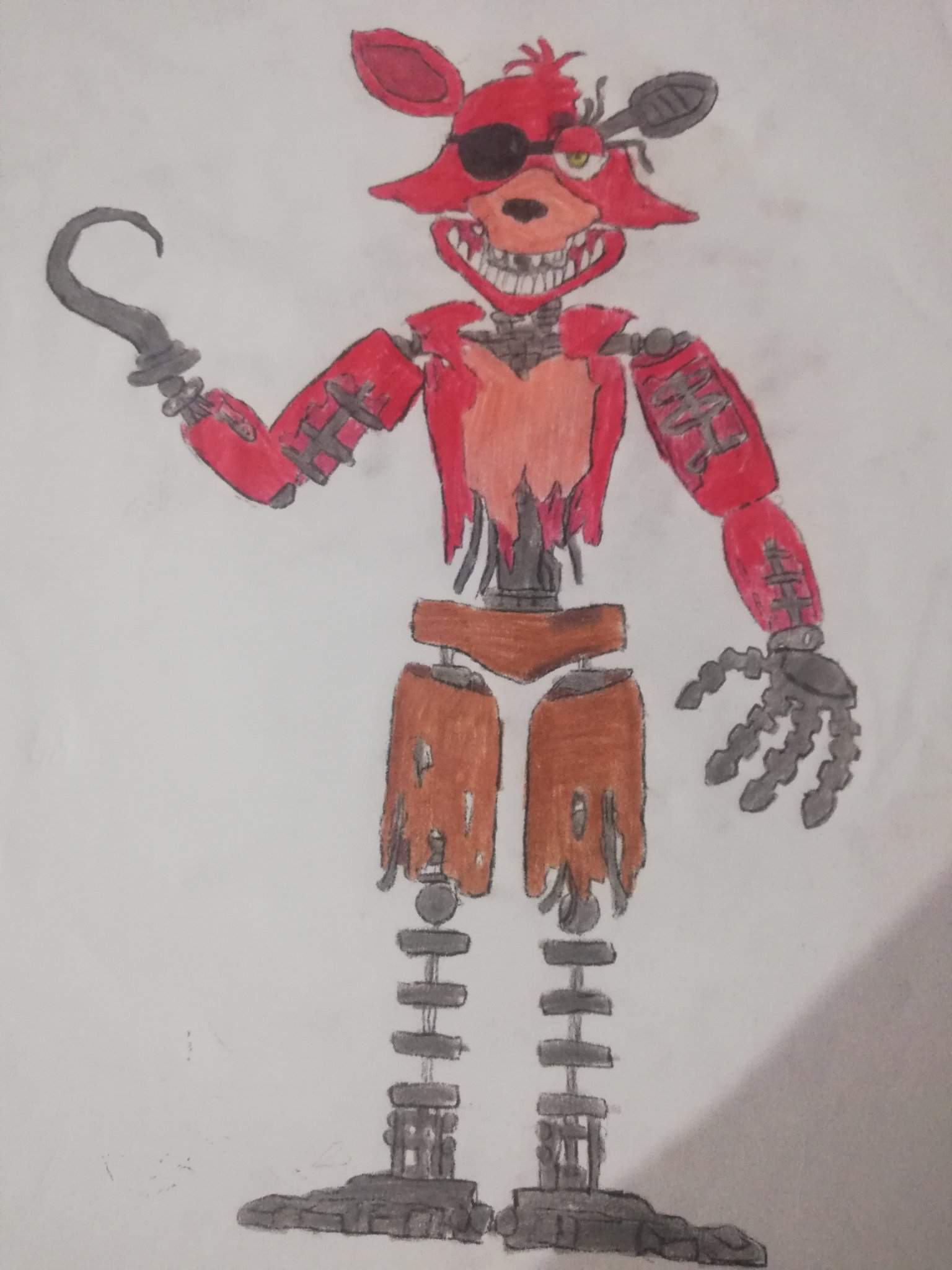 Mi Dibujo De Withered Foxy Uwu Fnaf Amino Espa Ol Amino