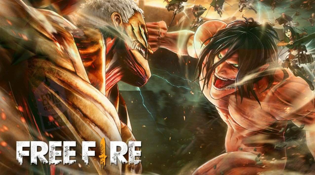 garena free fire x attack on titan