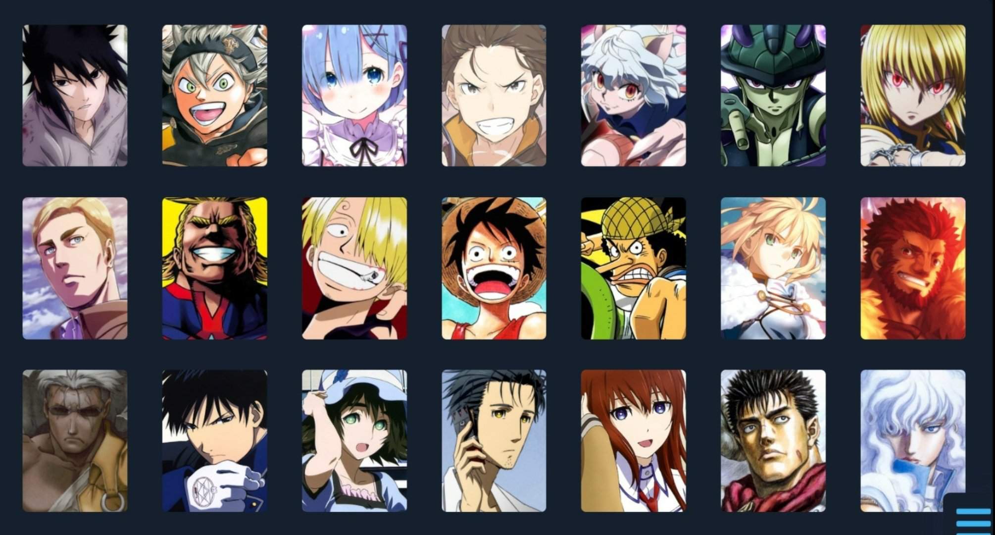 My favourite anime/manga characters (not ranked)🦧 | Anime Amino