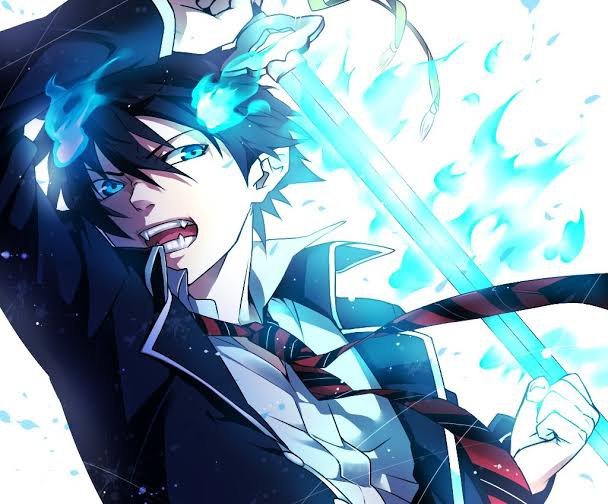 blue exorcist flames