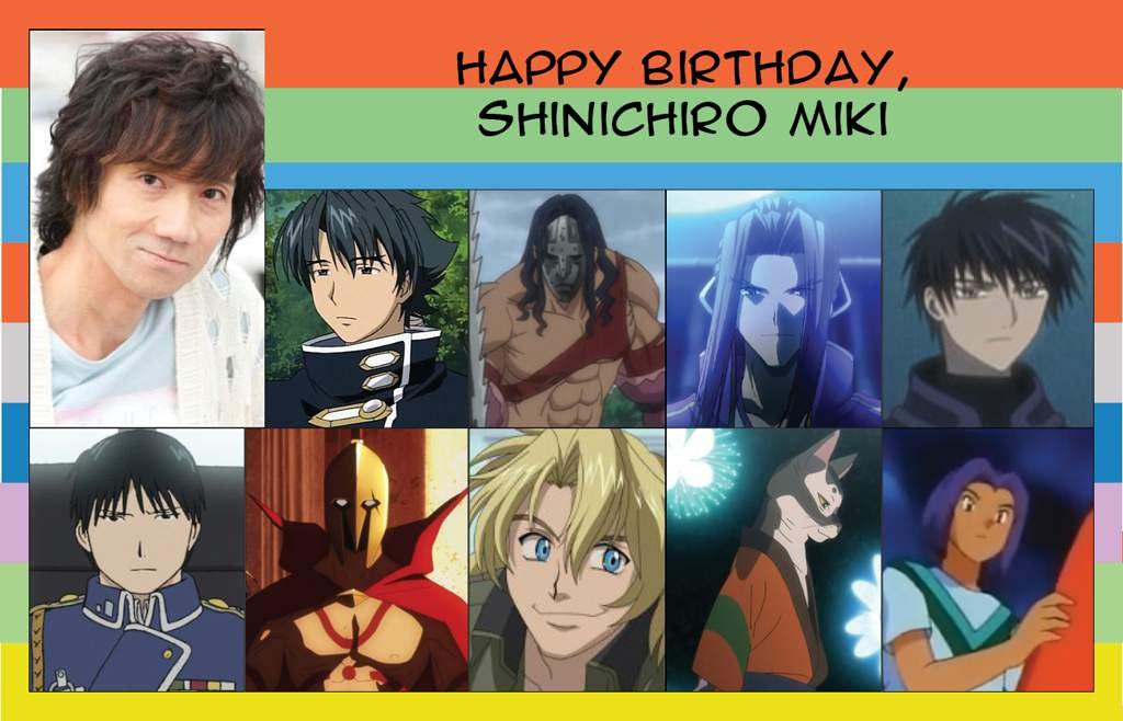 Happy Birthday, Shinichiro Miki and Mika Kanai!! | Anime Amino