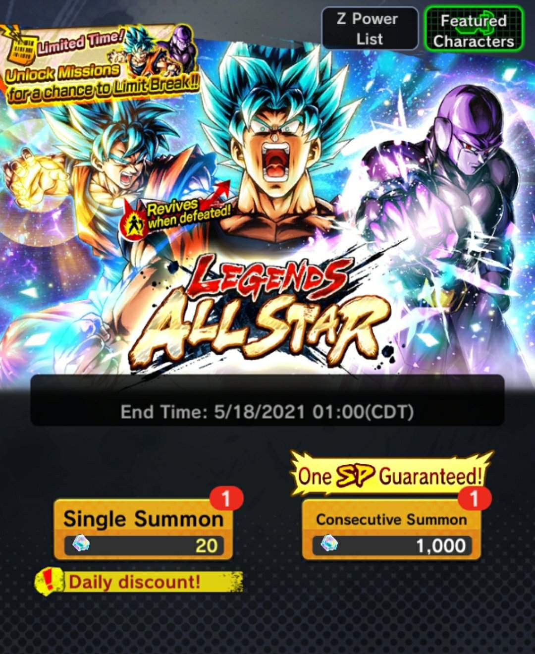 Dragon Ball Legends Summon Help 