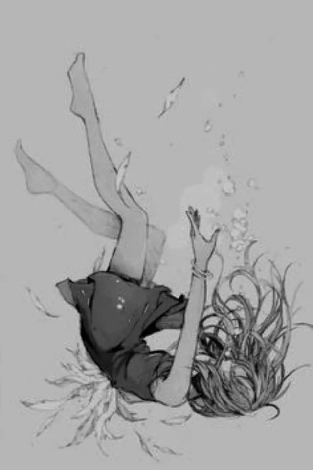 Девчонка упала на коленки в воду