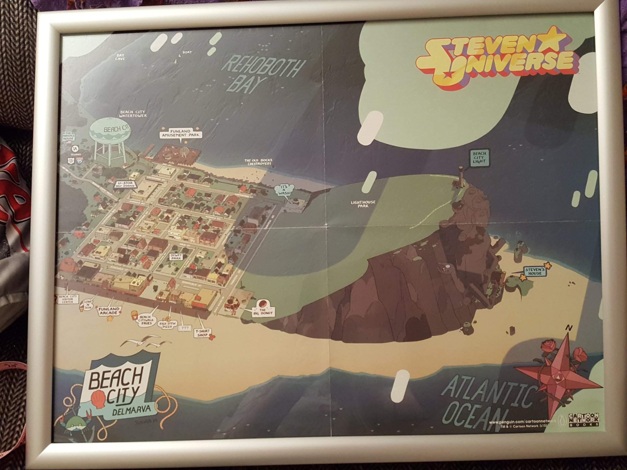 Beach City Map poster is up!  Steven Universe Amino