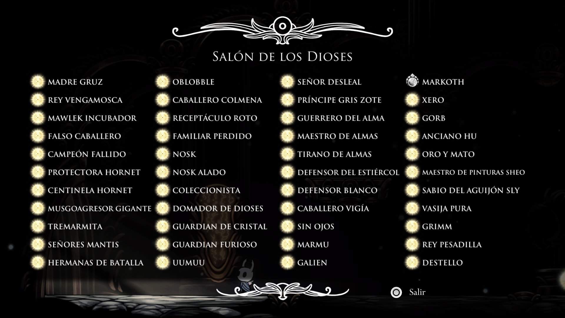 Todos los Jefes en Radiante Hollow knight en español Amino