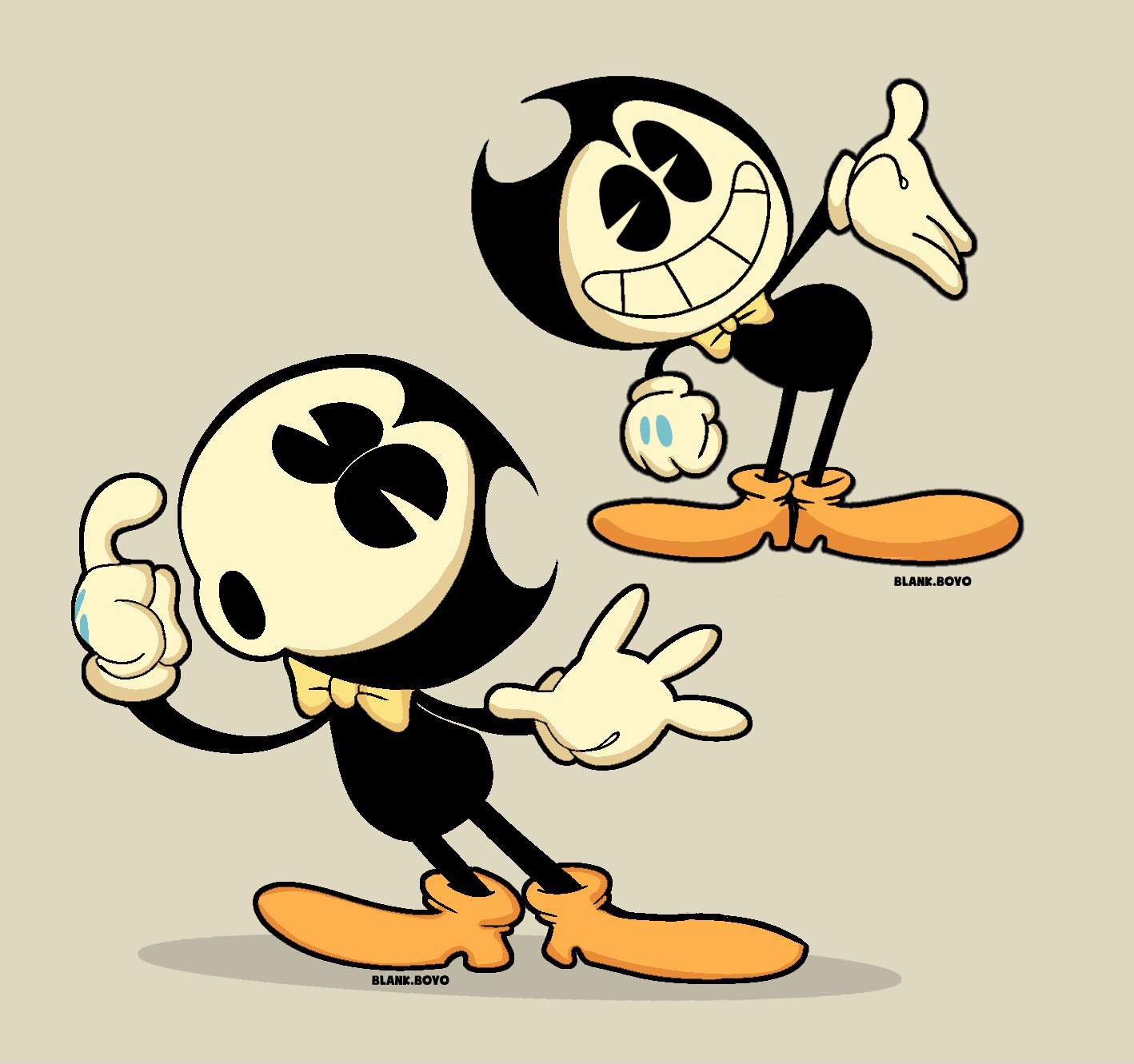bendy and the ink machine coloring pages blank