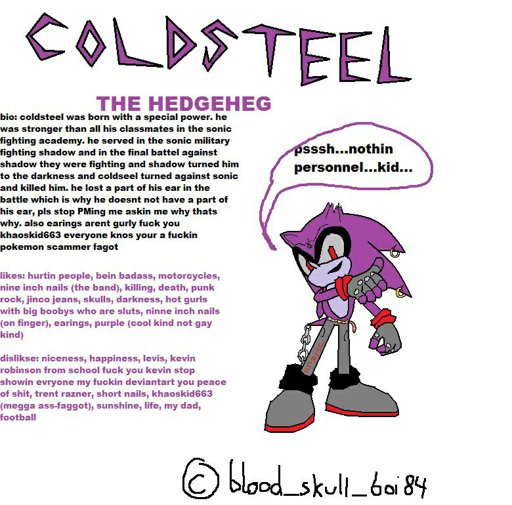 Coldsteel The Hedgehog | Wiki | Sonic The Hedgehog! Amino