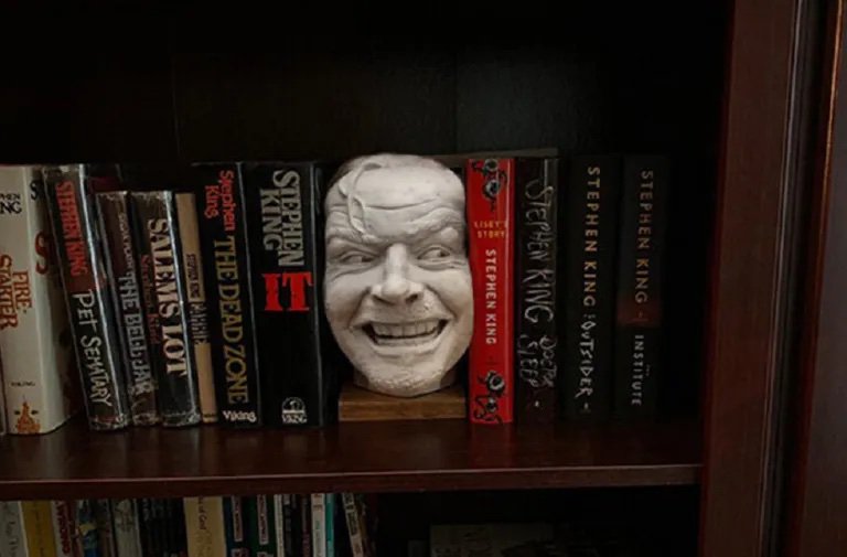 the shining bookshelf sculpture