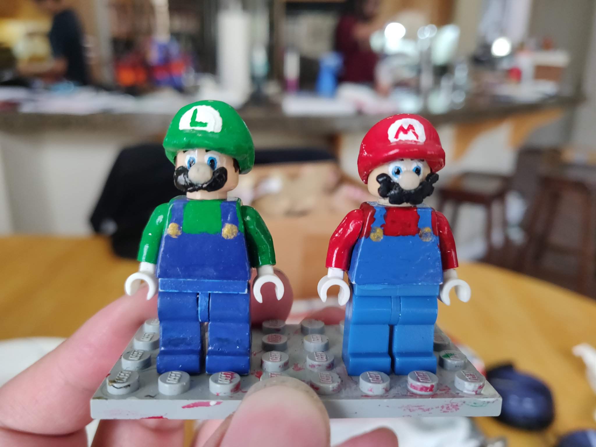 Custom Lego Mario And Luigi Minifigures Mario Amino