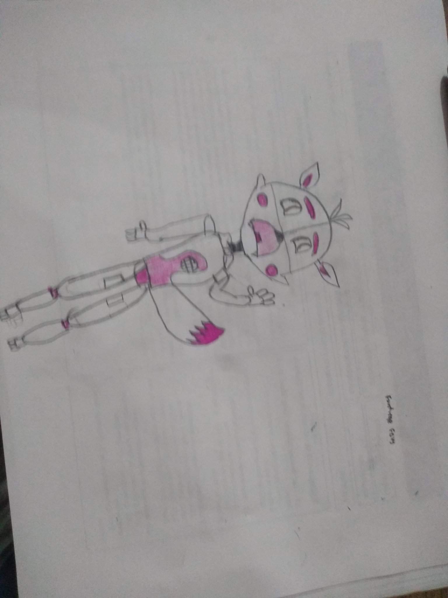 Dibujo De Funtime Foxy De Mi Hermana Fnaf Amino Espa Ol Amino