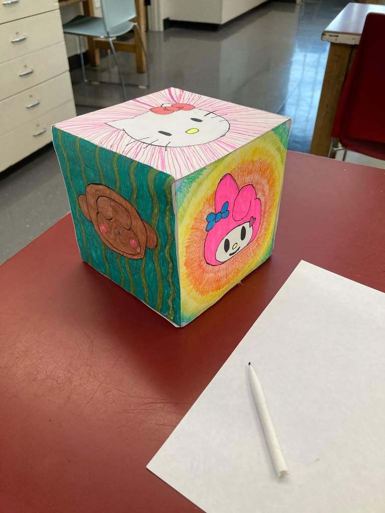 I made a Sanrio cube in art class! | Sanrio Amino