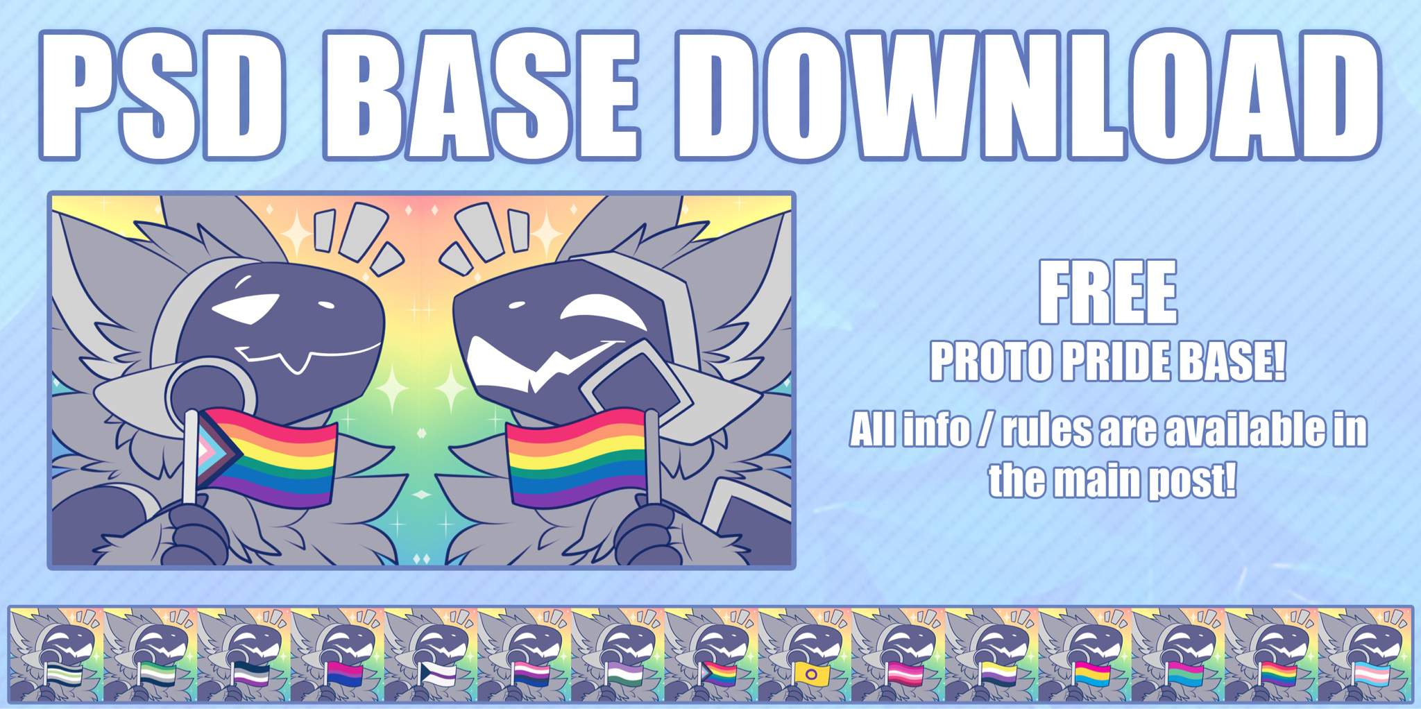 Free Pride Base By Koinu¡ Primagen Protogen Amino Amino