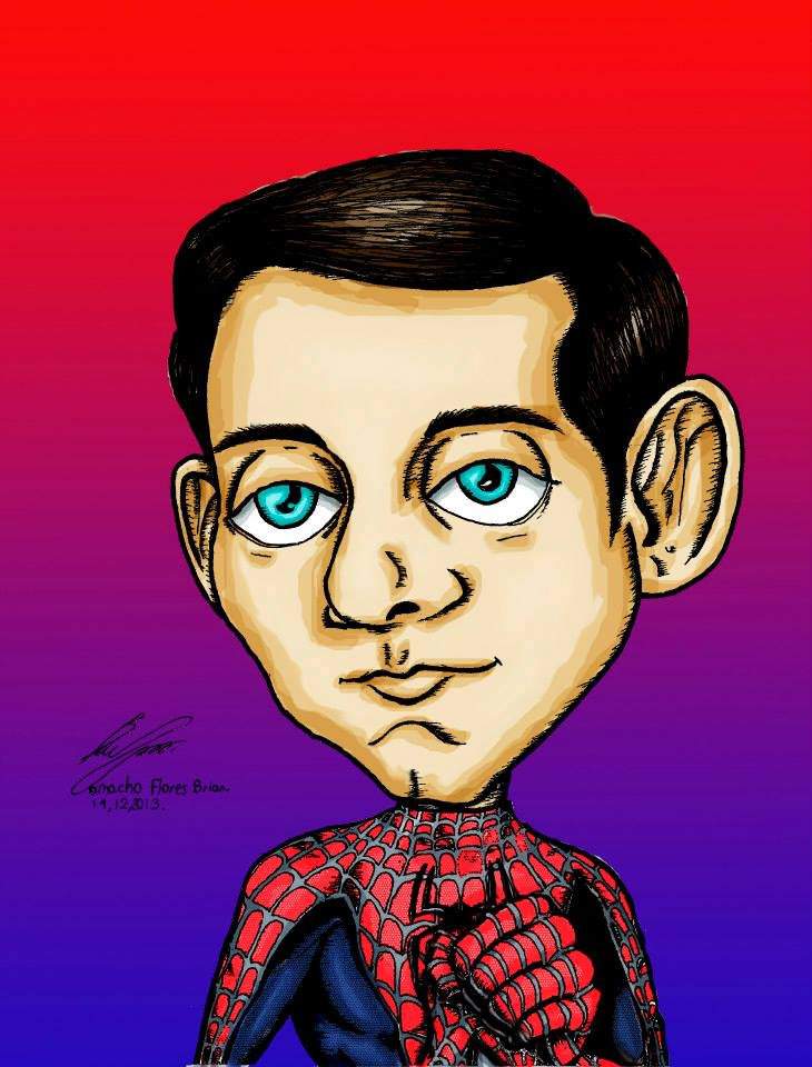 Caricatura del hombre araña. | DibujArte Amino