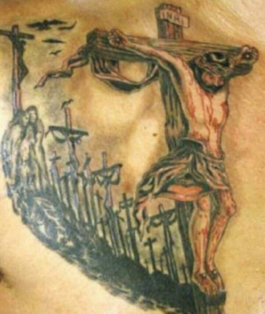 Татуировка Распятие Христа