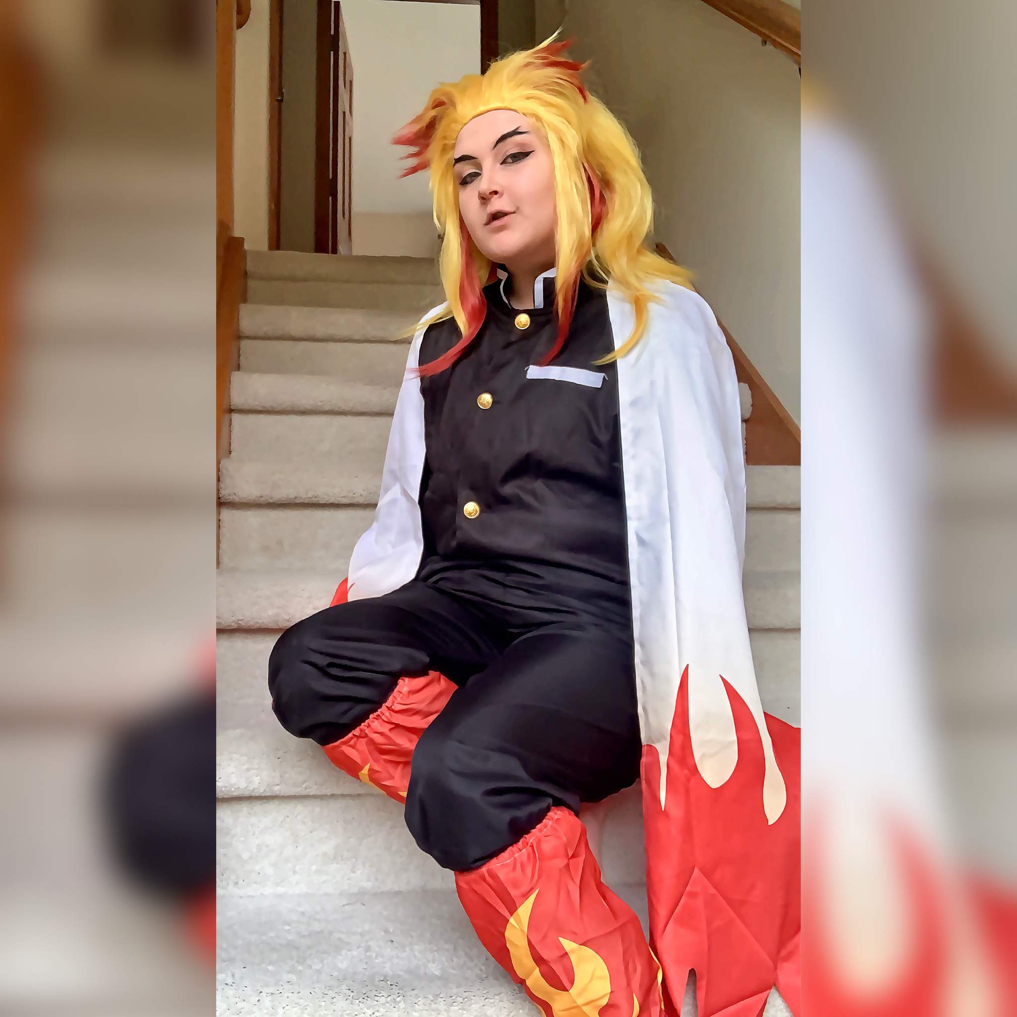 Kimetsu No Yaiba Rengoku Cosplay Animewpapers Demon Slayer Reverasite