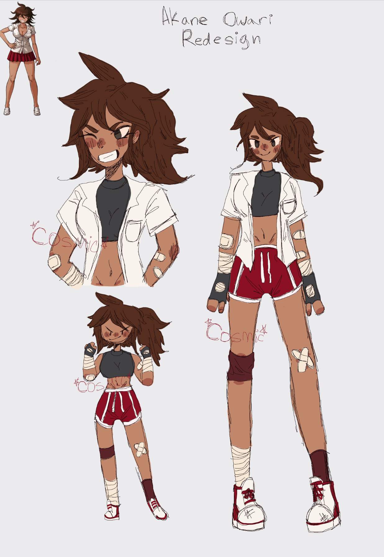 Akane Owari Redesign Danganronpa Amino