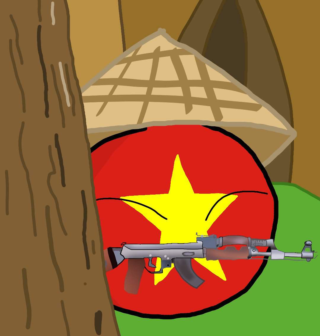 Vietnam With AK47 | Polandball Amino