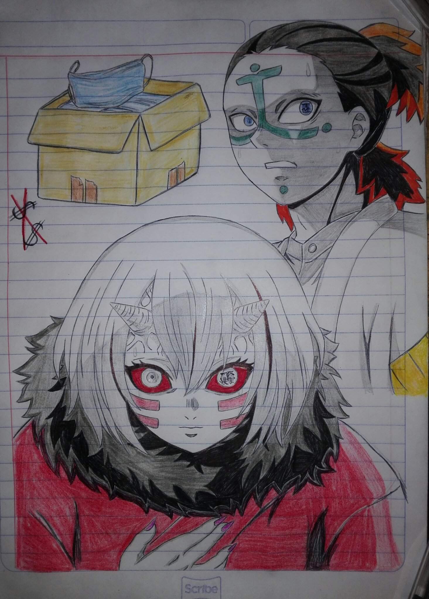 Drawing KNY Mukago Kamanue Covid Anime Amino