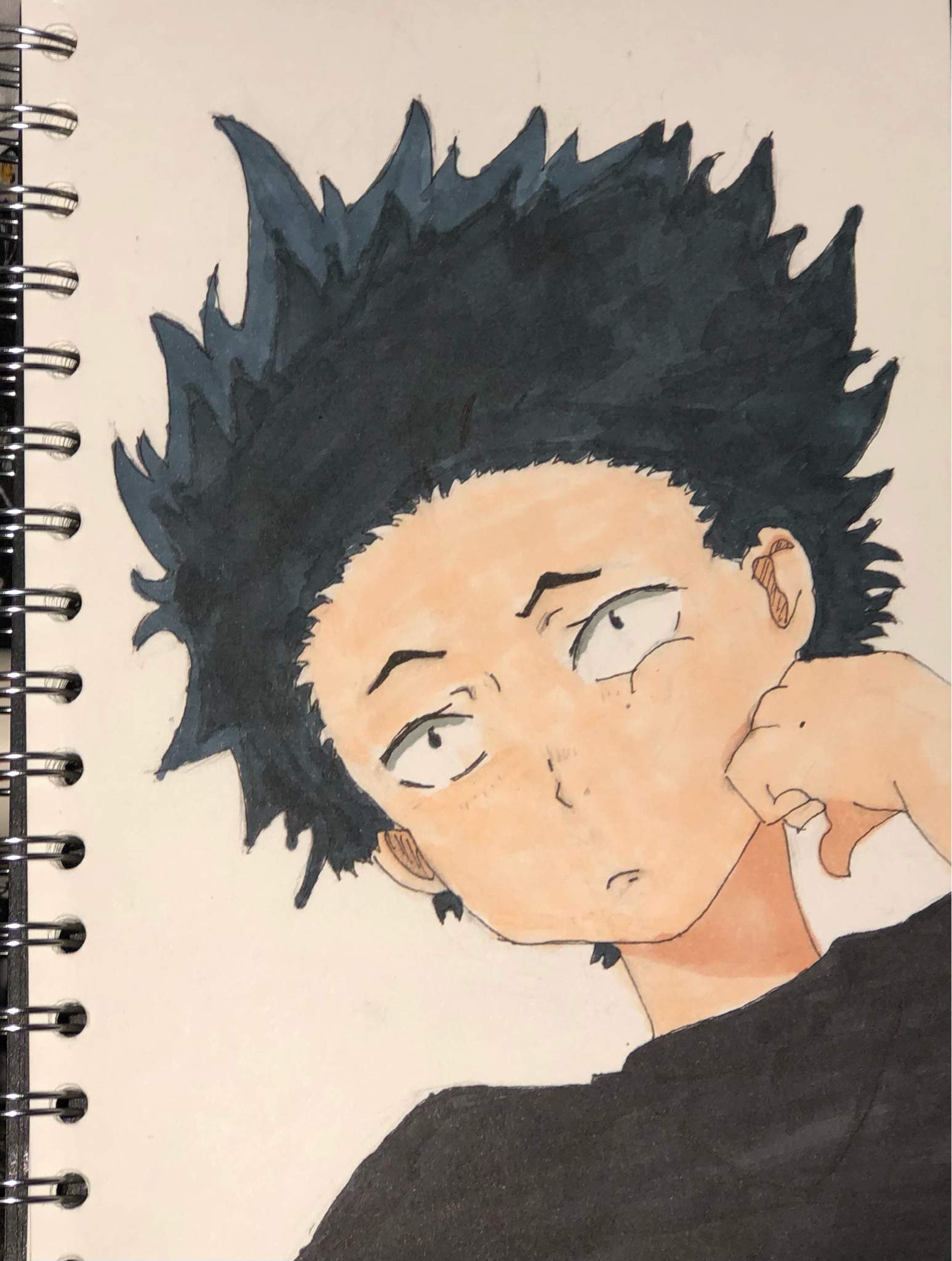 Silent voice drawing colored drawing Anime Amino