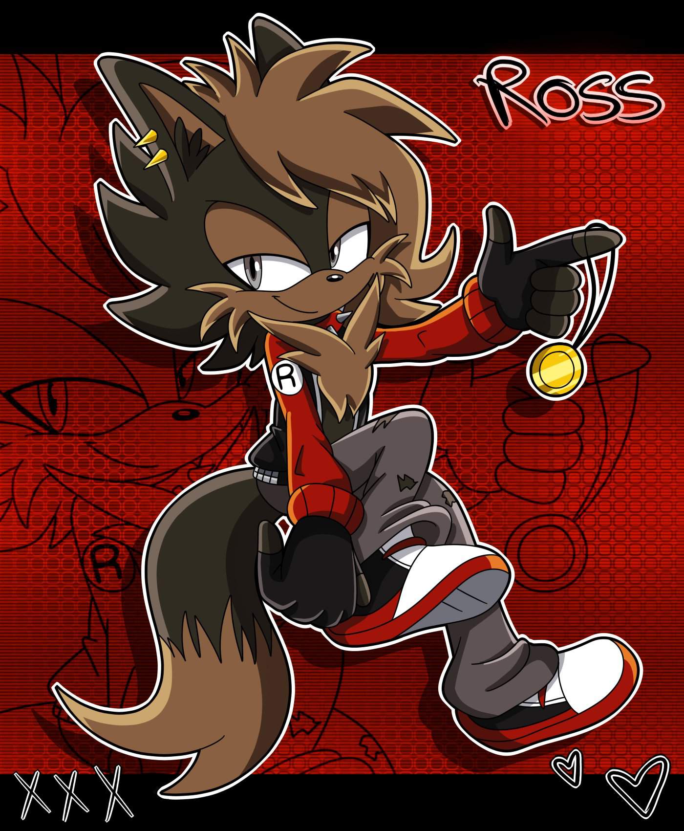 Art Trade Ross the Maned Wolf Sonic the Hedgehog! Amino