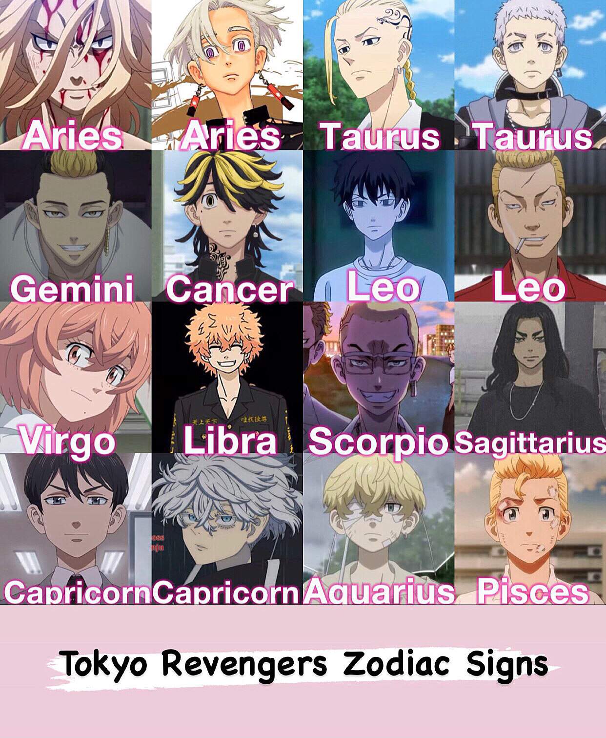 What Is Mikey Tokyo Revengers Zodiac Sign