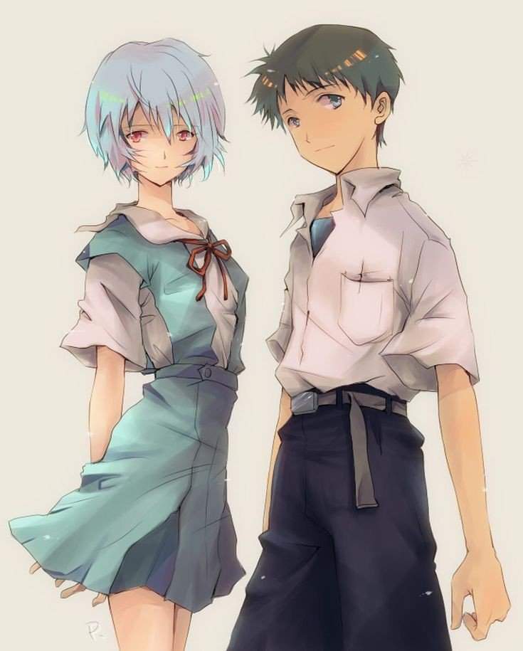 Shinji a Rei. 