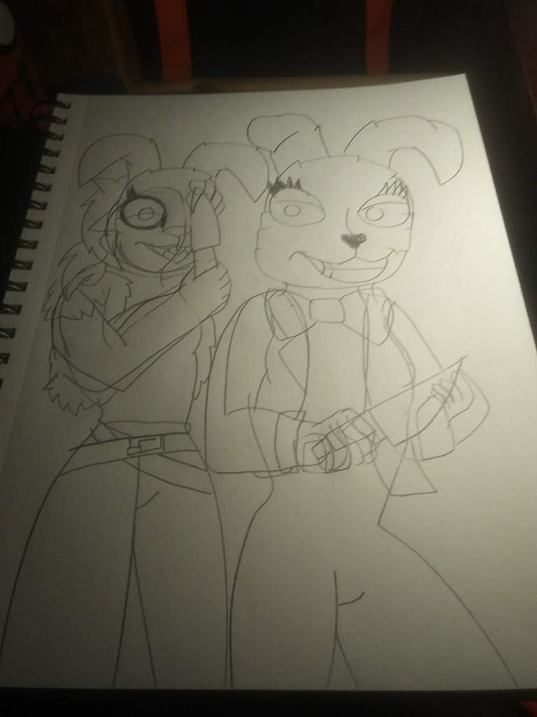 Vanny and tape girl are the vr sisters with Micheal is Glamrock freddy